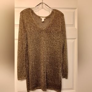 Gold Metallic Tunic